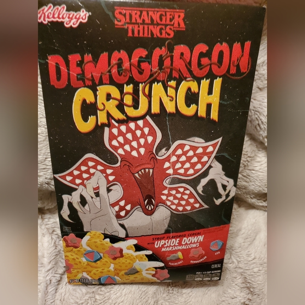 Kellogg's Stranger Things 2025 Demogorgon Crunch cereal brand new sealed box